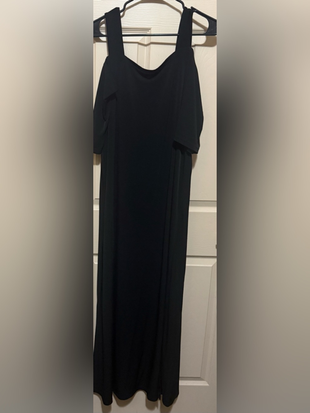 Roaman’s Plus Size Cold Shoulder Maxi Dress